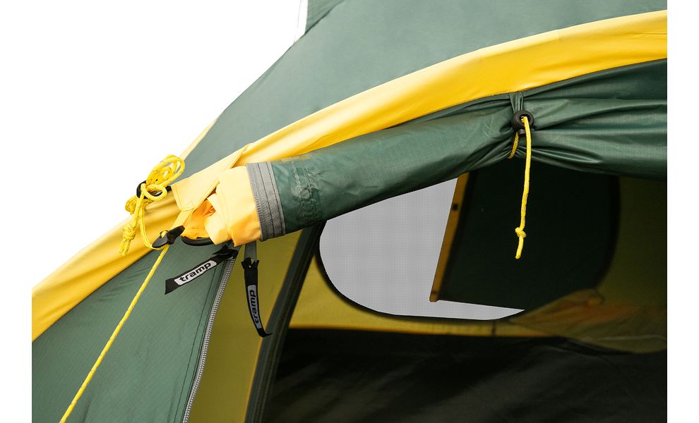 3-місний намет Tramp Lair 3 V2 (2022): двошаровий, з тамбуром, Кількість місць: 3, Колір: Green/Yellow, зображення 15