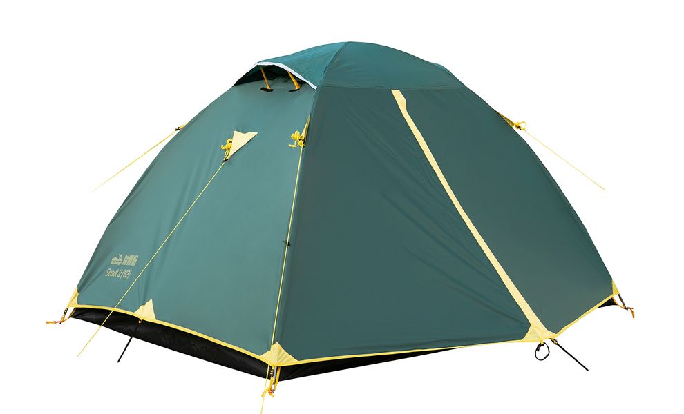 Намет Tramp TRT-055 Scout 2 V2 (Green/Yellow), 2-місний, Кількість місць: 2, Колір: Green/Yellow, зображення 7