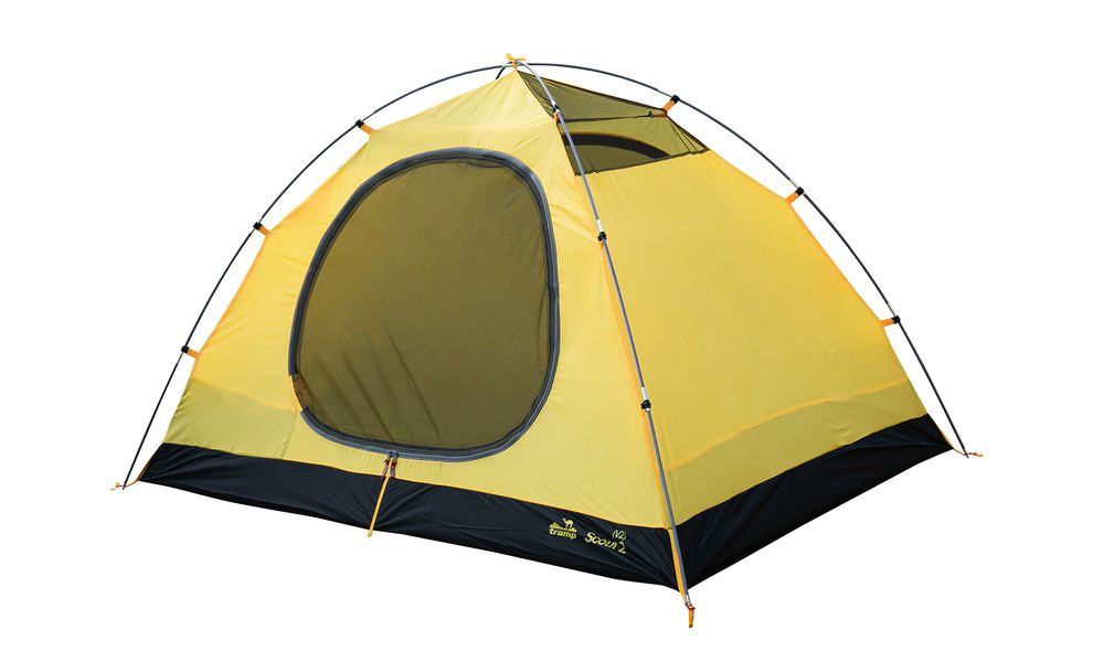 Намет Tramp TRT-055 Scout 2 V2 (Green/Yellow), 2-місний, Кількість місць: 2, Колір: Green/Yellow, зображення 9