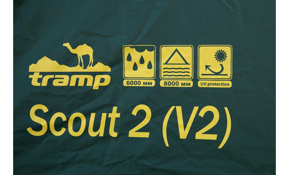 Намет Tramp TRT-055 Scout 2 V2 (Green/Yellow), 2-місний, Кількість місць: 2, Колір: Green/Yellow, зображення 19