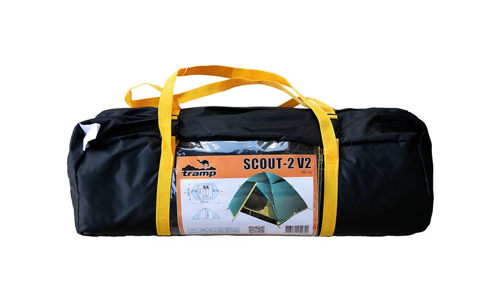 Намет Tramp TRT-055 Scout 2 V2 (Green/Yellow), 2-місний, Кількість місць: 2, Колір: Green/Yellow, зображення 21