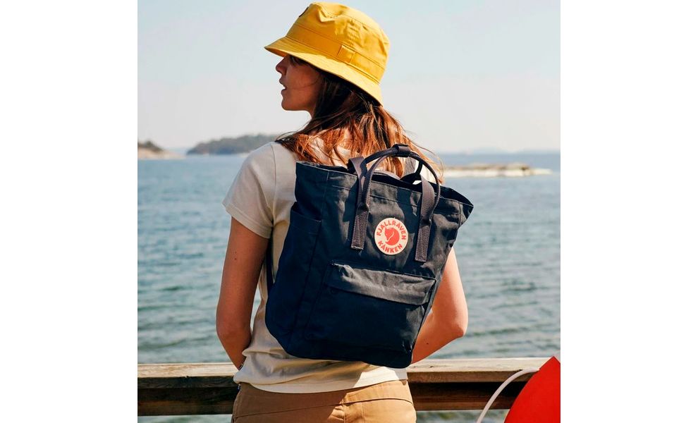 Сумка-рюкзак Fjallraven Kanken Totepack (664/Frost Green), 14 л, зображення 11