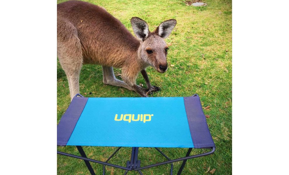 Компактний розкладний табурет на природу Uquip Fancy (Blue/Grey), Колір виробника: Blue/Grey, зображення 7