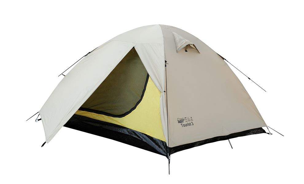 3-місний намет Tramp Tourist 3 (Sand): двошаровий, Кількість місць: 3, Колір: Sand/Black, зображення 4