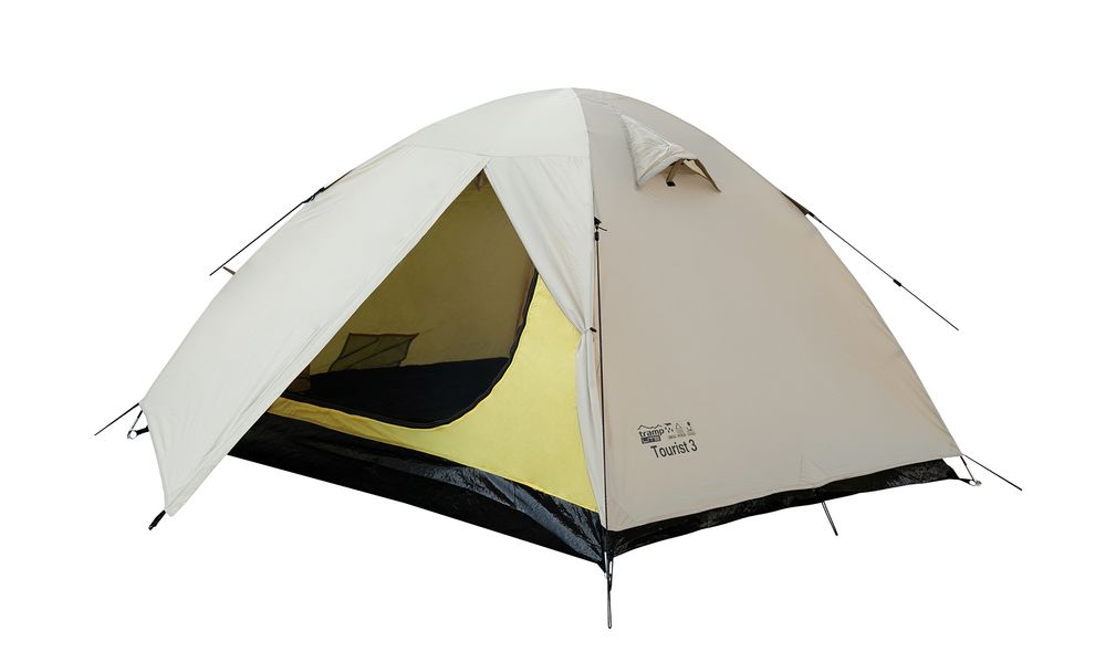 3-місний намет Tramp Tourist 3 (Sand): двошаровий, Кількість місць: 3, Колір: Sand/Black, зображення 5