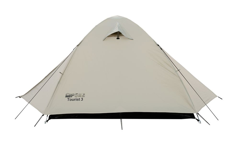 3-місний намет Tramp Tourist 3 (Sand): двошаровий, Кількість місць: 3, Колір: Sand/Black, зображення 6