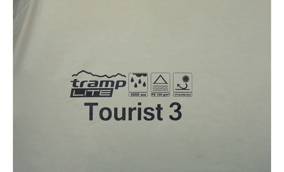 3-місний намет Tramp Tourist 3 (Sand): двошаровий, Кількість місць: 3, Колір: Sand/Black, зображення 9