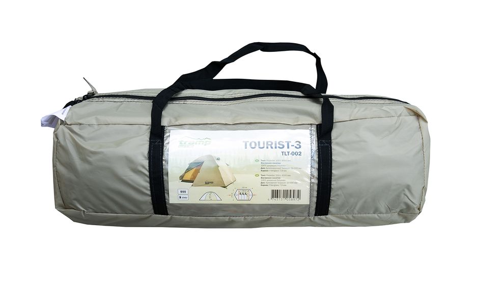 3-місний намет Tramp Tourist 3 (Sand): двошаровий, Кількість місць: 3, Колір: Sand/Black, зображення 24