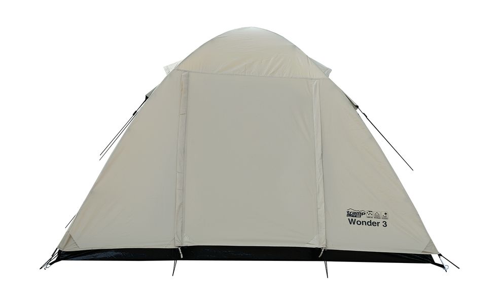 3-місний намет Tramp Wonder 3 (Sand): двошаровий, Кількість місць: 3, Колір: Sand/Black, зображення 8