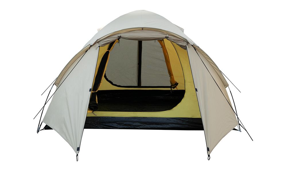 3-місний намет Tramp Camp 3 (Sand): двошаровий, з тамбуром, Кількість місць: 3, Колір: Sand/Black, зображення 7