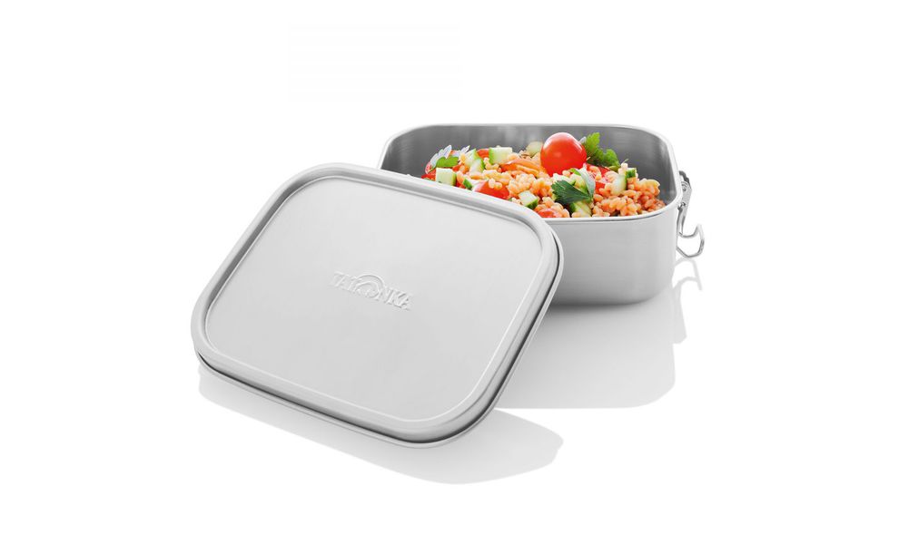 Туристичний ланчбокс з ручками-замками  Tatonka Lunch Box I Lock на 800 мл, нержавіюча сталь, Тип контейнеру: 1 відділення, Об'єм: 800, зображення 4