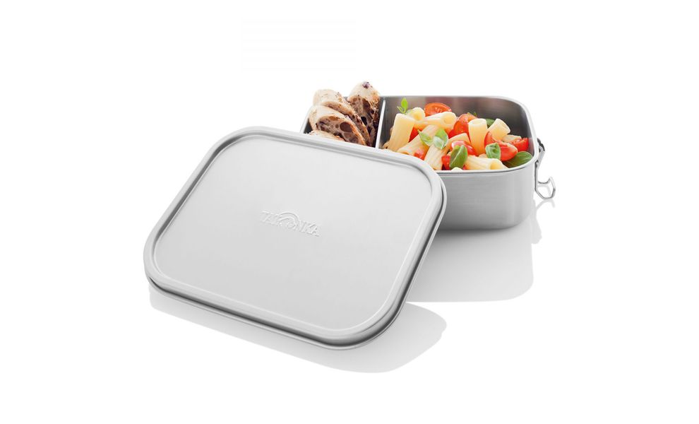 Туристичний ланчбокс з 2 відділеннями та ручками-замками Tatonka Lunch Box II Lock на 1000 мл, нержавіюча сталь, Тип контейнеру: 2 відділення, Об'єм: 1000, зображення 4