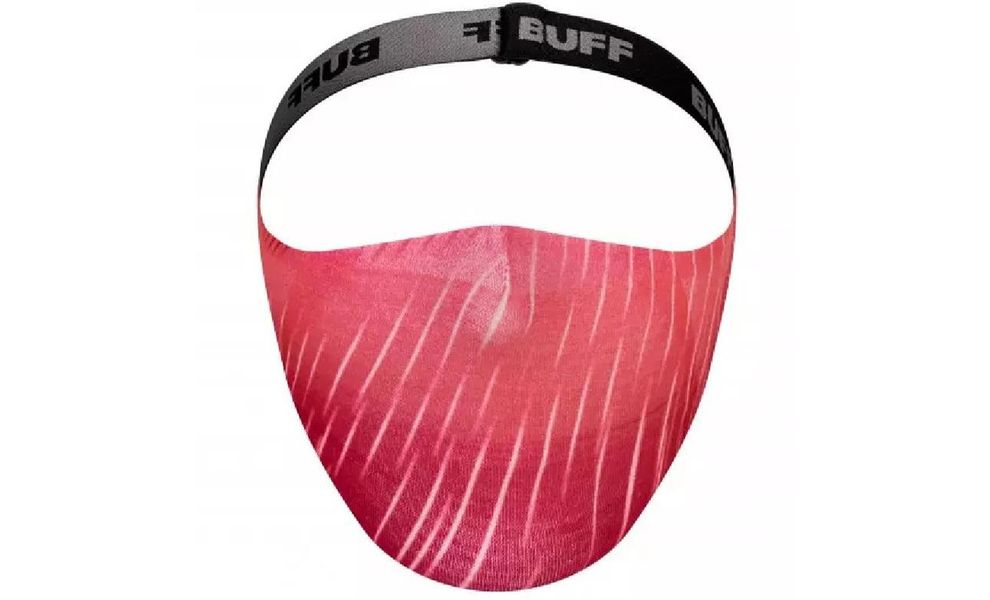 Захисна маска BUFF® Filter Mask (Keren Flash Pink), Колір: Keren Flash Pink, Захисні маски Розмір (варіація, як у виробника): Регульований, зображення 2