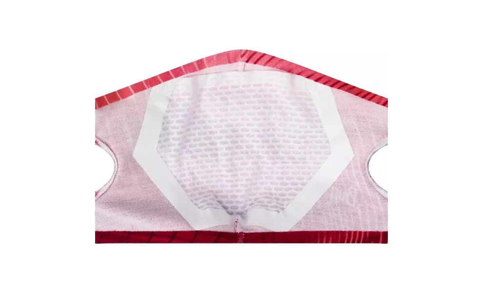 Захисна маска BUFF® Filter Mask (Keren Flash Pink), Колір: Keren Flash Pink, Захисні маски Розмір (варіація, як у виробника): Регульований, зображення 3