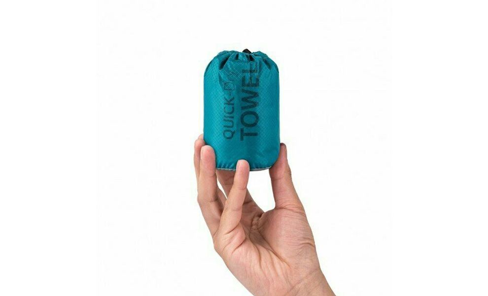 Ультралегкий рушник з мікрофібри з чохлом Naturehike MJ02 Ultralight - L (Emerald), 120х80 см, Тип розміру: L, Колір: Emerald, зображення 2