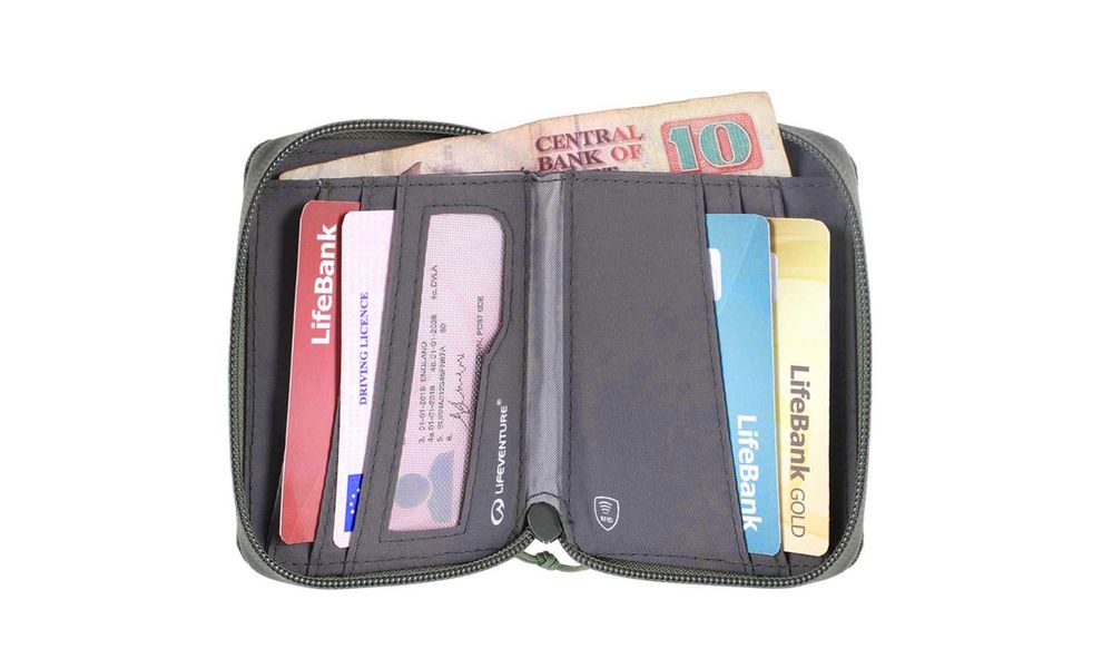 Гаманець Lifeventure Recycled RFID Bi-Fold Wallet (Olive), Колір виробника: Olive, зображення 3