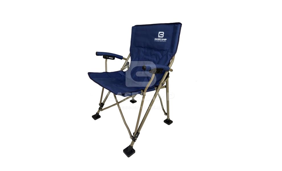 Кемпінгове розкладне крісло BaseCamp Status (Dark Blue), Колір виробника: Dark Blue, зображення 4