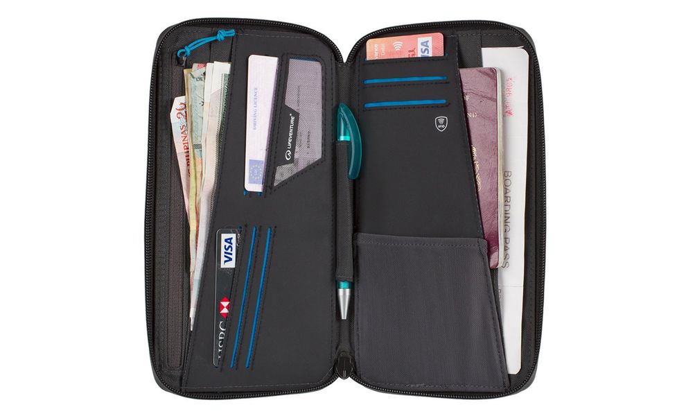 Гаманець Lifeventure Recycled RFID Travel Wallet (Grey), зображення 3