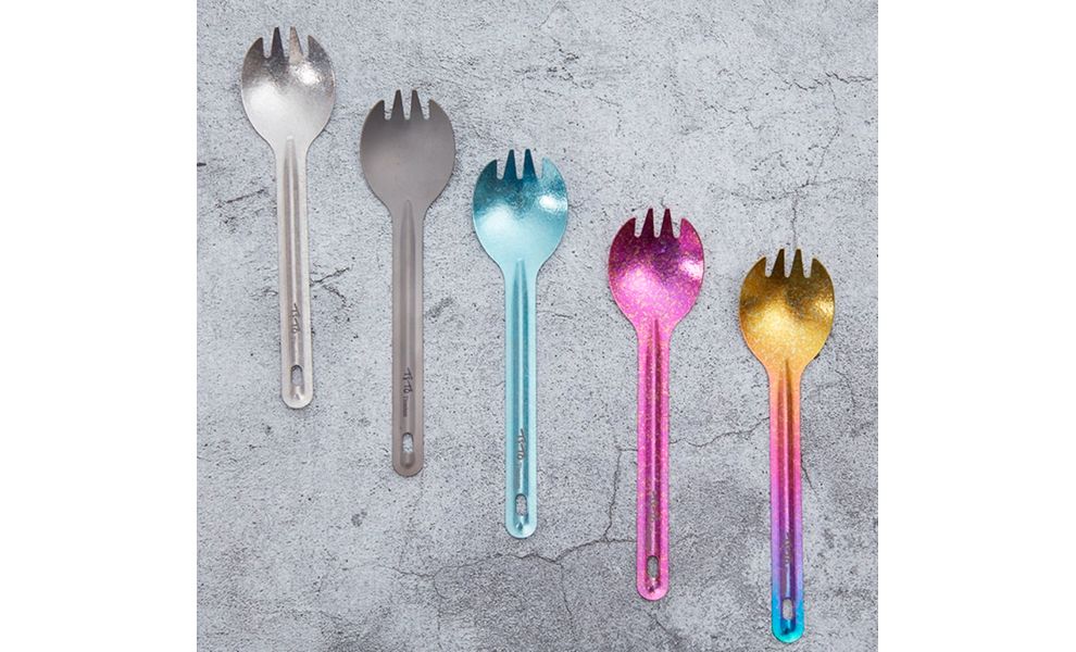Туристична ложка-виделка TiTo Titanium Spork B, титан, зображення 2