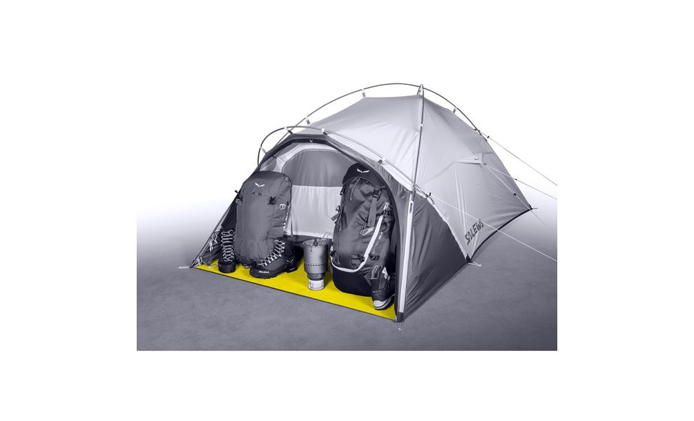2-місний намет Salewa Litetrek 2: двошаровий, з тамбуром, Кількість місць: 2, Колір: 5315 Grey/Light Grey/Cactus, зображення 5