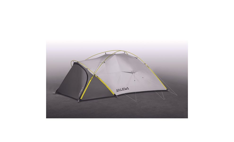 2-місний намет Salewa Litetrek Pro 2: двошаровий, з тамбуром, Кількість місць: 2, Колір: 4745 Grey/Light Grey/Mango, зображення 4
