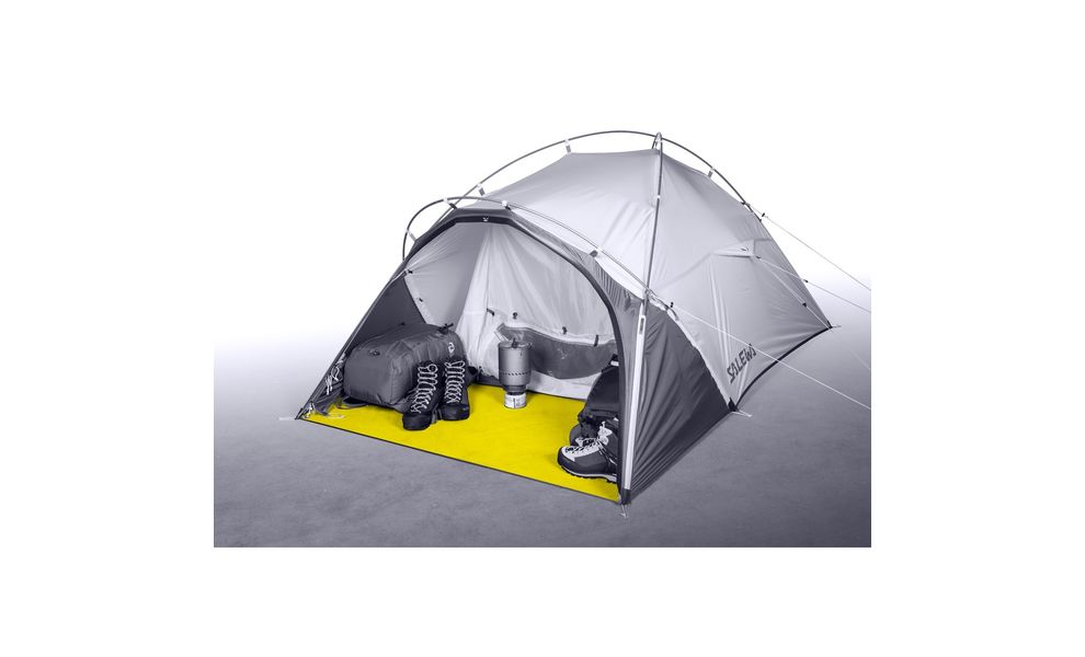 2-місний намет Salewa Litetrek Pro 2: двошаровий, з тамбуром, Кількість місць: 2, Колір: 4745 Grey/Light Grey/Mango, зображення 6