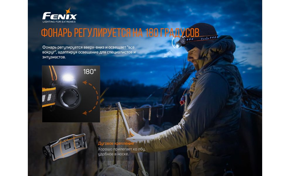 Налобний ліхтар з акумулятором Fenix HM60R з червоним світлом, USB Type-C, зображення 13