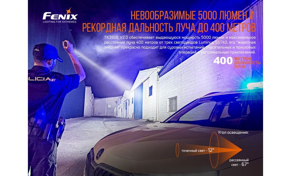 Ліхтар ручний Fenix TK35UE V2.0, зображення 9