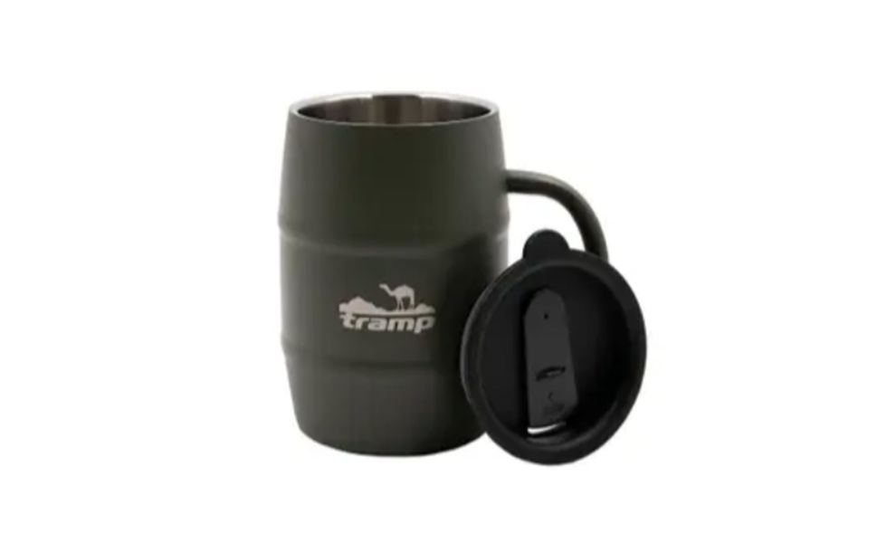Туристичний термокухоль з кришкою Tramp UTRC-100 (Olive) на 500 мл, нержавіюча сталь, Об'єм: 500, Колір: Olive, зображення 2