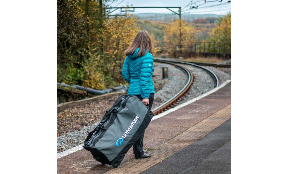 Сумка на колесах Lifeventure Expedition Duffle Wheeled (Black/Grey), 120 л, Об'єм: 120, Колір виробника: Black/Grey, зображення 10