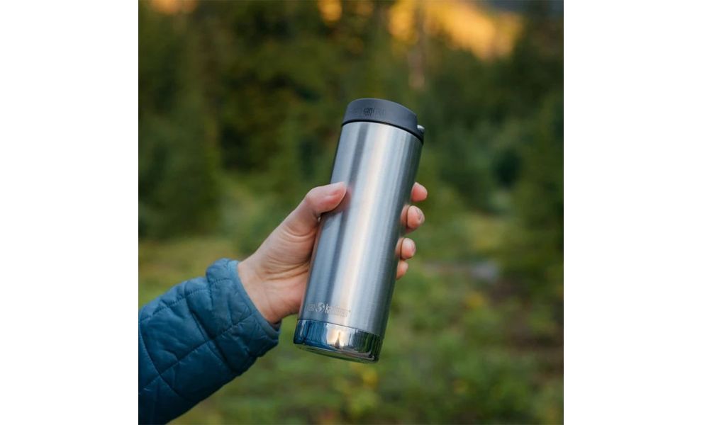 Термокружка для кави Klean Kanteen TKWide Cafe (Brushed Stainless) на 473 мл: герметична кришка, Об'єм: 473, Колір: Brushed Stainless, зображення 2