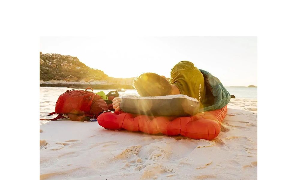 Надувний каремат Sea to Summit Comfort Plus Insulated - Rectangular Large: з мішком-насосом, Товщина: 8, Тип розміру: Rectangular Large, Колір виробника: Red, зображення 6