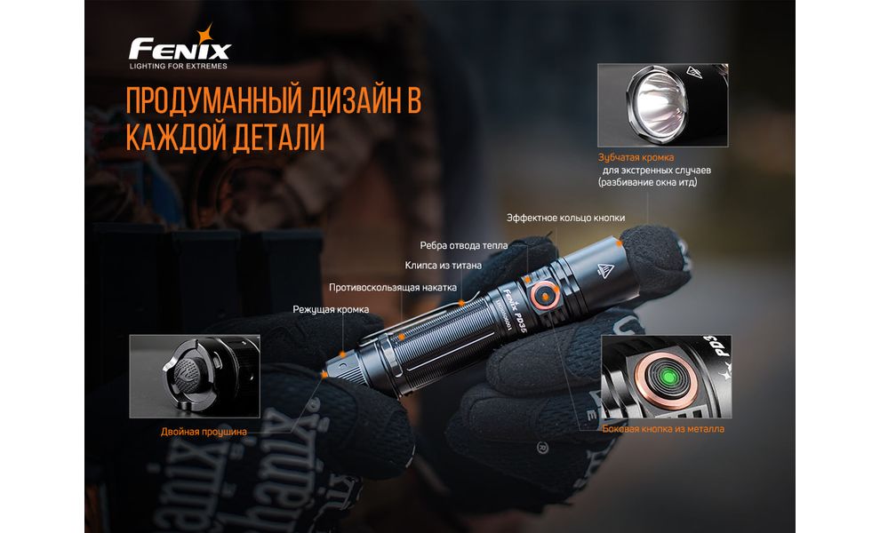 Ліхтар ручний Fenix PD35 V3.0, зображення 13