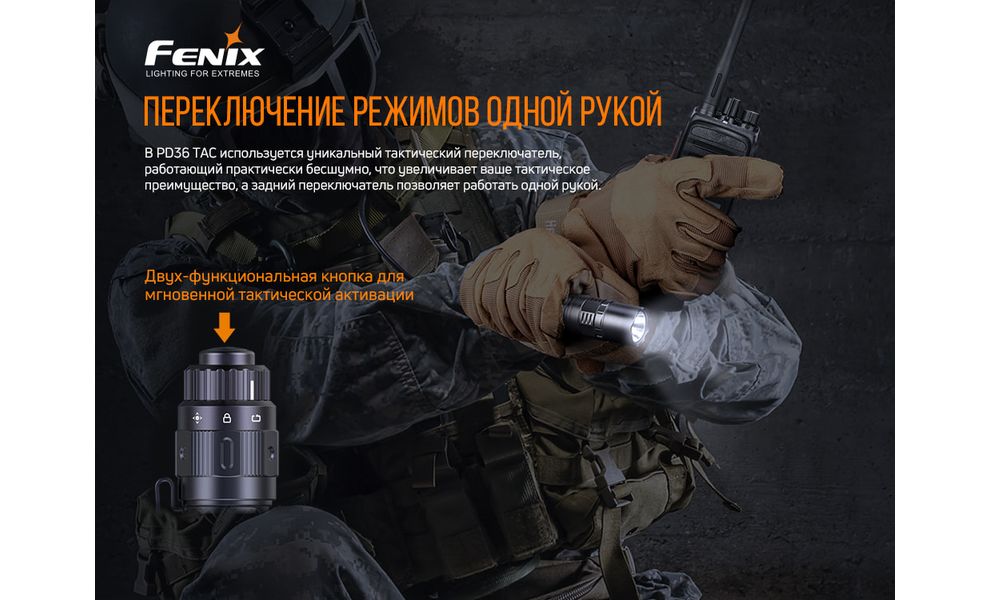 Ліхтар ручний Fenix PD36TAC, зображення 7