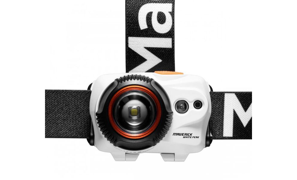 Налобний ліхтар на батарейках з сенсорним керуванням Mactronic Maverick White Peak, зображення 2
