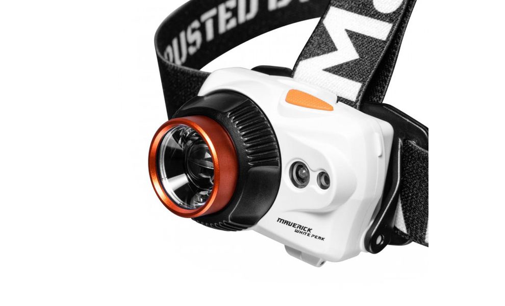 Налобний ліхтар на батарейках з сенсорним керуванням Mactronic Maverick White Peak, зображення 3