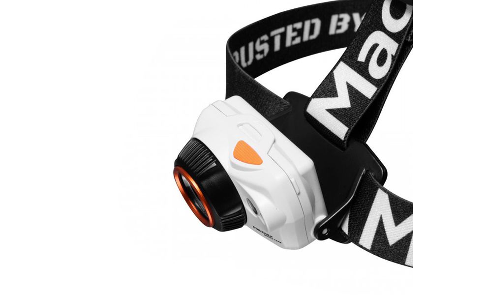Налобний ліхтар на батарейках з сенсорним керуванням Mactronic Maverick White Peak, зображення 4