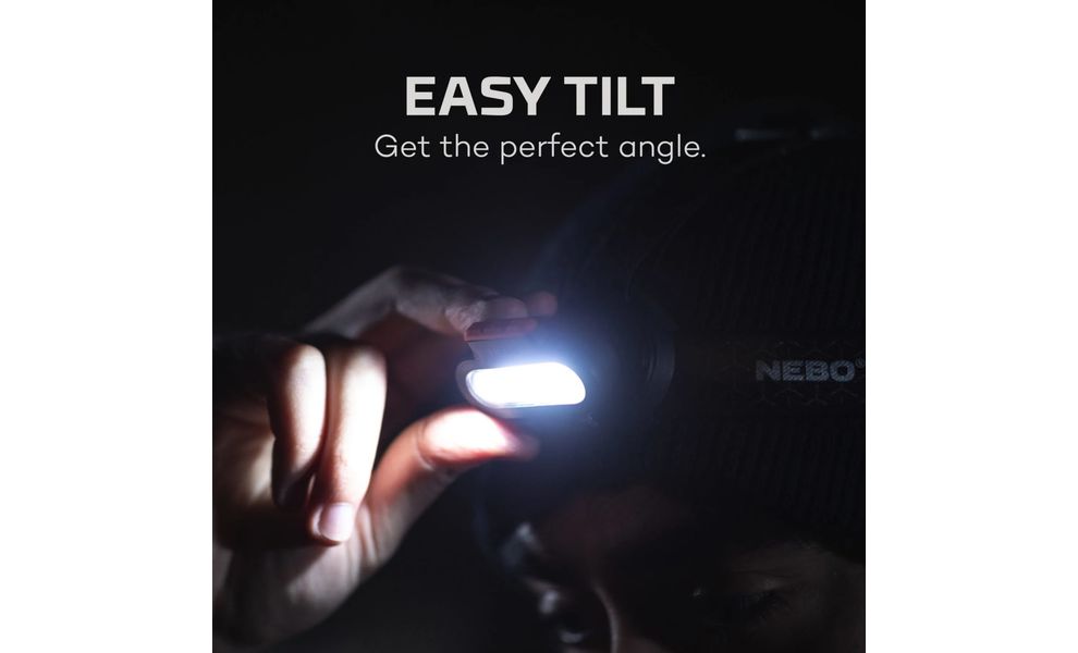 Налобний ліхтар з акумулятором Nebo Einsten 1500 Flex з червоним світлом, USB Type-C, зображення 9