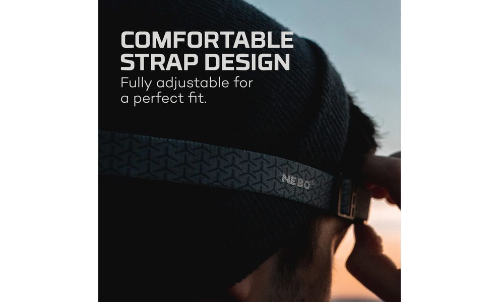 Налобний ліхтар на батарейках Nebo Einsten 500 з червоним світлом, зображення 10