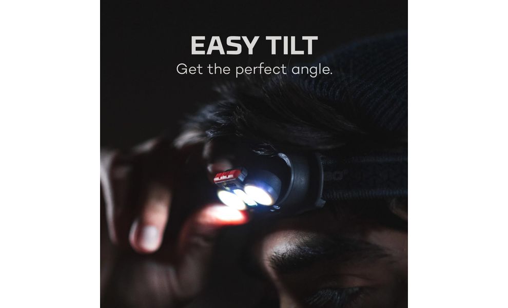 Налобний ліхтар на батарейках Nebo Einsten 750 з червоним світлом, зображення 12