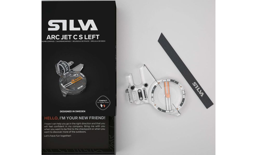 Компас Silva Orienteering Arc Jet C S, Рука (для великого пальця): ліва, зображення 8