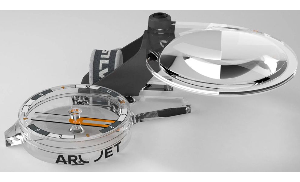 Компас Silva Orienteering Arc Jet C S, Рука (для великого пальця): ліва, зображення 5