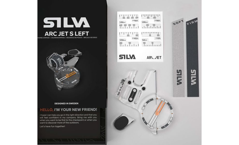 Компас Silva Orienteering Arc Jet S, Рука (для великого пальця): права, зображення 10