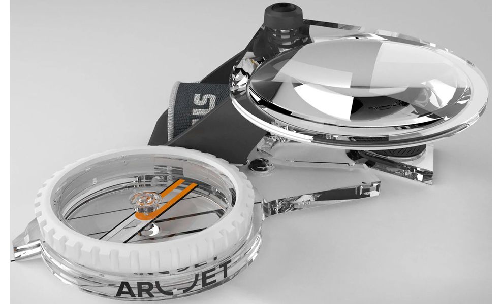 Компас Silva Orienteering Arc Jet 360, Рука (для великого пальця): права, зображення 11