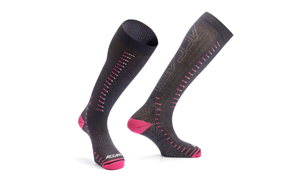Лижні шкарпетки Accapi Ski Ergoracing - H0904 (934/Black-Cyclamen), Колір: 934/Black-Cyclamen, Розмір: 0 (EU 34-36), зображення 2