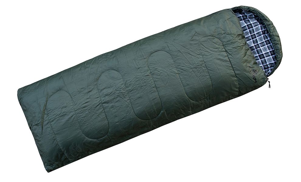 Демісезонний кемпінговий спальник-ковдра Totem Ember Plus до 5°C: з капюшоном, Максимальний зріст користувача: 190, Колір: Green, Сторона застібки: права, зображення 2