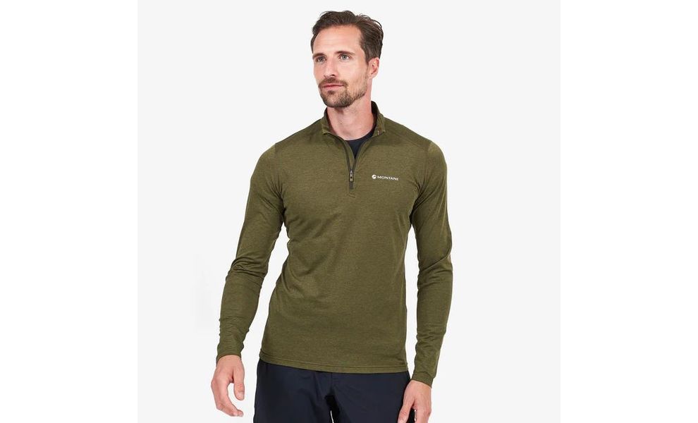 Термокофта чоловіча Montane Dart Thermo Zip Neck - MDTZN (Kelp Green), Колір виробника: Kelp Green, Розмір виробника: S, зображення 3