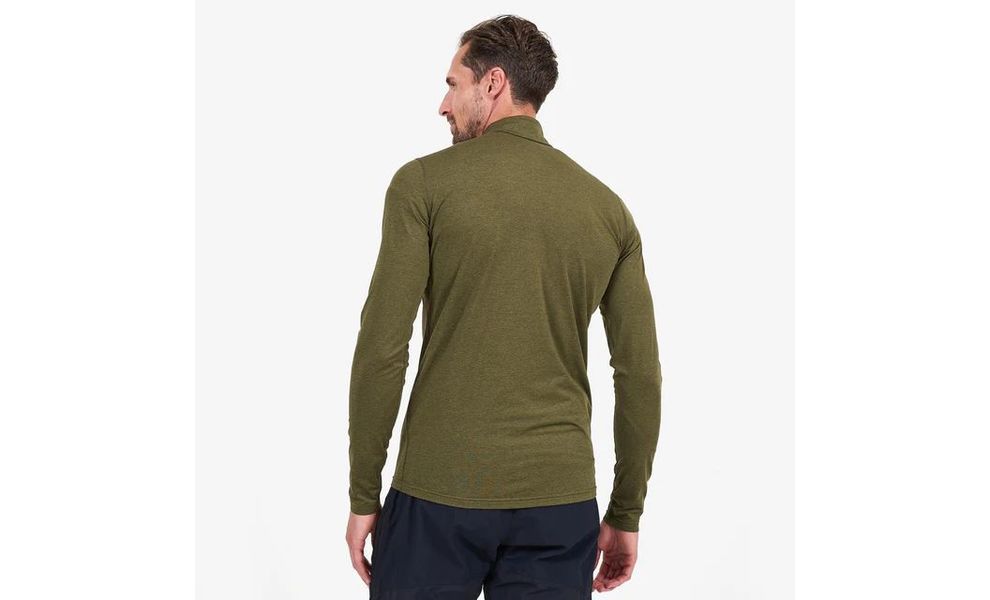 Термокофта чоловіча Montane Dart Thermo Zip Neck - MDTZN (Kelp Green), Колір виробника: Kelp Green, Розмір виробника: S, зображення 4