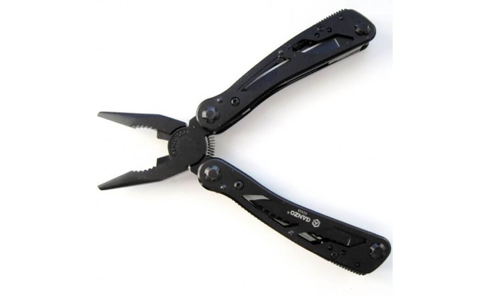 Мультитул з чохлом та бітами Ganzo G202 (Black) - 25 функцій, Колір рукоятки: Black, Колір інструментів: Black, зображення 5