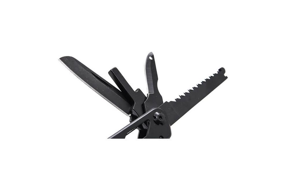 Мультитул з чохлом та бітами Ganzo G202 (Black) - 25 функцій, Колір рукоятки: Black, Колір інструментів: Black, зображення 2